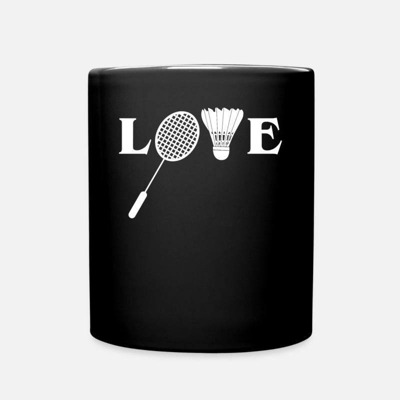 Badminton, Badminton -Spieler - Tasse einfarbig - Schwarz