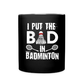 Badminton, Badminton players - Full Colour Mug - black - Front