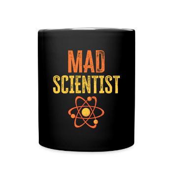 Drôle de scientifique Cadeau Savant fou - Mug uni - noir - Devant