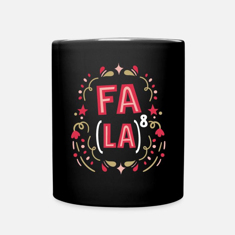 Fa La 8 - Professeur de mathématiques Noël Fa La La - Mug uni - noir