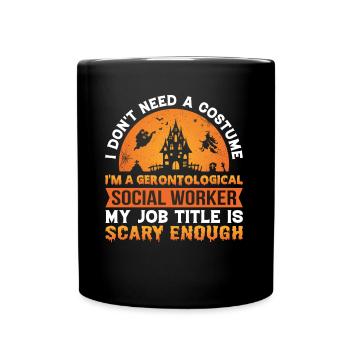 Travailleur social gérontologique Emploi Gérontologie - Mug uni - noir - Devant
