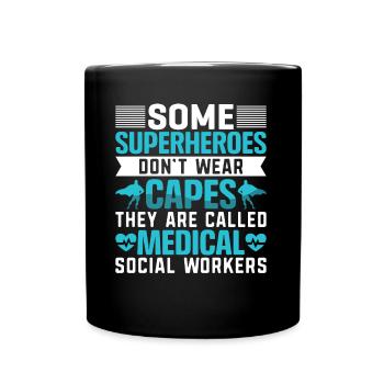 Medical Social Worker Occupation Job Hospital - Tasse einfarbig - Schwarz - Vorne