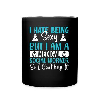 Travailleur social médical Emploi Hôpital - Mug uni - noir - Devant