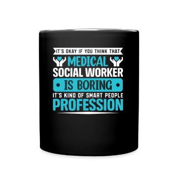 Travailleur social médical Emploi Hôpital - Mug uni - noir - Devant