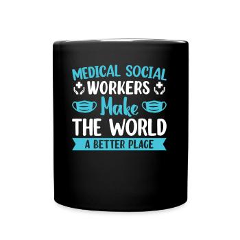 Travailleur social médical Emploi Hôpital - Mug uni - noir - Devant