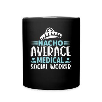 Nacho Travailleur social médical moyen Cinco De Mayo - Mug uni - noir - Devant