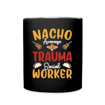 Nacho Travailleur social en traumatologie moyenne Cinco De Mayo - Mug uni - noir - Devant