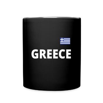 Griechenland Urlaub Sommer T-Shirt geschenidee - Tasse einfarbig - Schwarz - Vorne