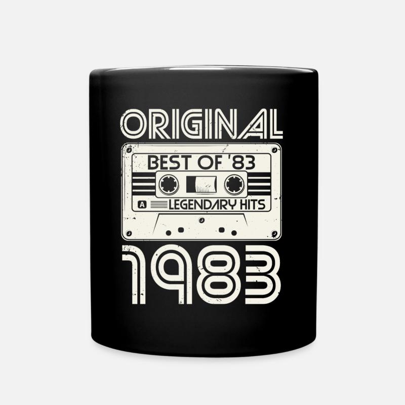 1983 Vintage Vintage Anniversaire Rétro Cadeau - Mug uni - noir