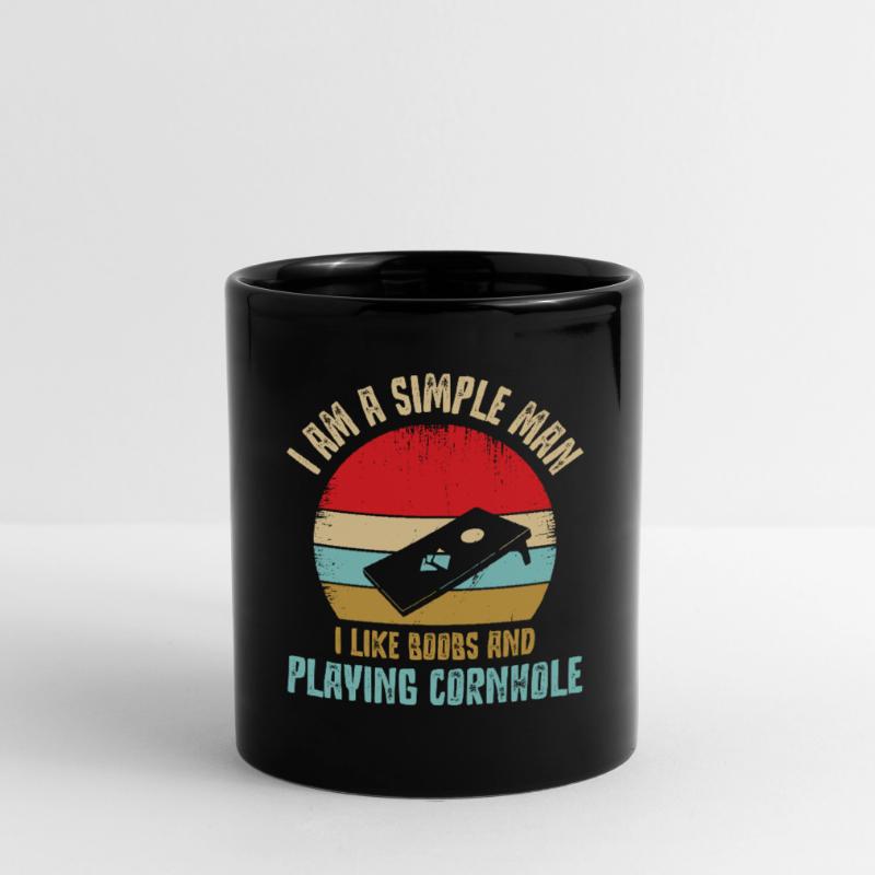 Cornhole, pouf, lancer de pouf Mug uni