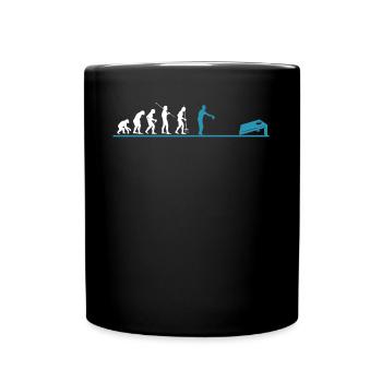 Cornhole, Sitzsack, Sitzsack Werfen - Tasse einfarbig - Schwarz - Vorne