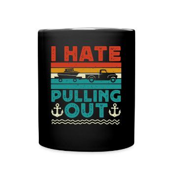 Camping, I hate to move out, motorhome - Full Colour Mug - black - Front