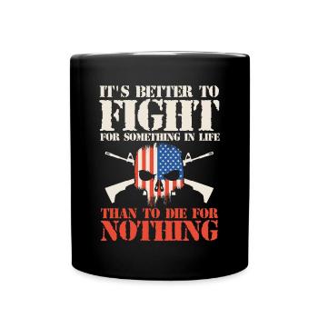 US patriotic quotes, patriot, patriots - Full Colour Mug - black - Front