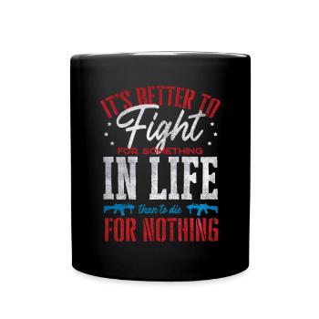 US patriotic quotes, patriot, patriots - Full Colour Mug - black - Front