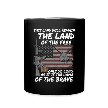 US patriotic quotes, patriot, patriots - Full Colour Mug - black - Front