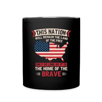 US patriotic quotes, patriot, patriots - Full Colour Mug - black - Front