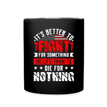 US patriotic quotes, patriot, patriots - Full Colour Mug - black - Front