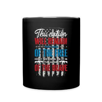 US patriotic quotes, patriot, patriots - Full Colour Mug - black - Front