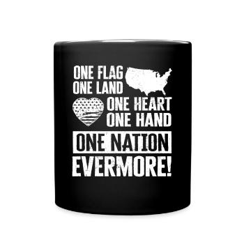 US patriotic quotes, patriot, patriots - Full Colour Mug - black - Front