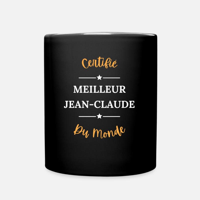 Certifié meilleur jean claude du monde - Mug uni - noir