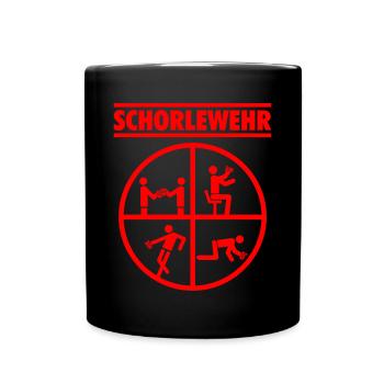 Schorlewehr Dubbeglas - Tasse einfarbig - Schwarz - Vorne