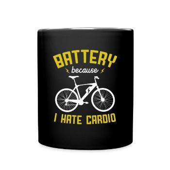 Elektrofahrrad Akku Batterie Fahrrad E-Bike - Tasse einfarbig - Schwarz - Vorne