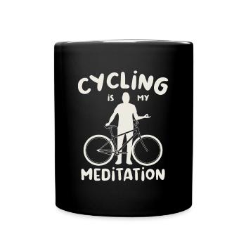 Cyclists Cyclists Sports Leisure Bicycle - Full Colour Mug - black - Front