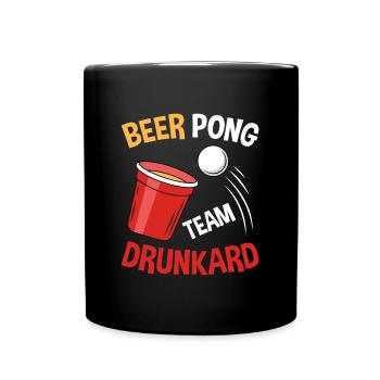 Drinking Game Alcohol Beer Student Party Beer pong - Full Colour Mug - black - Front