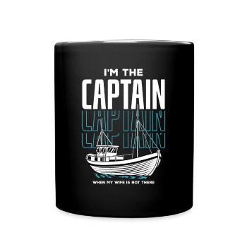 Bateau de sport Racing Boat Propriétaire de bateau Capitaine Motorboat - Mug uni - noir - Devant
