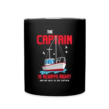 Bateau de sport Racing Boat Propriétaire de bateau Capitaine Motorboat - Mug uni - noir - Devant