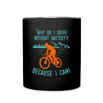 Cyclistes Cyclistes Cyclisme Sport VTT - Mug uni - noir - Devant