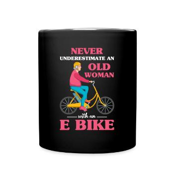 Elektrofahrrad Akku Batterie Fahrrad E-Bike - Tasse einfarbig - Schwarz - Vorne
