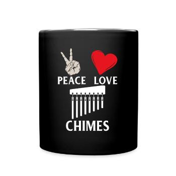 Chimes Music Instrument Bell instrument - Full Colour Mug - black - Front
