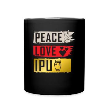 Peace Love IPU Percussion Instrument - Mug uni - noir - Devant
