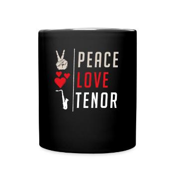Tenor Musical Instrument Tenor Players - Tasse einfarbig - Schwarz - Vorne