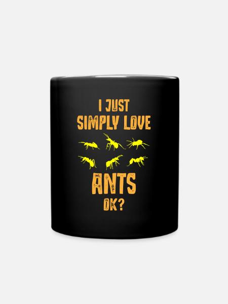 Fourmis, amoureux des fourmis - Mug uni - noir