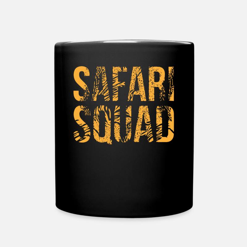 Safari -Kader, Eine Safari - Tasse einfarbig - Schwarz