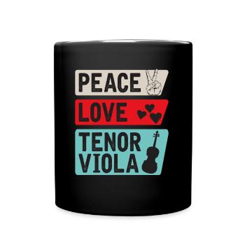 Ténor Alto Instrument de Musique Violoncelle - Mug uni - noir - Devant