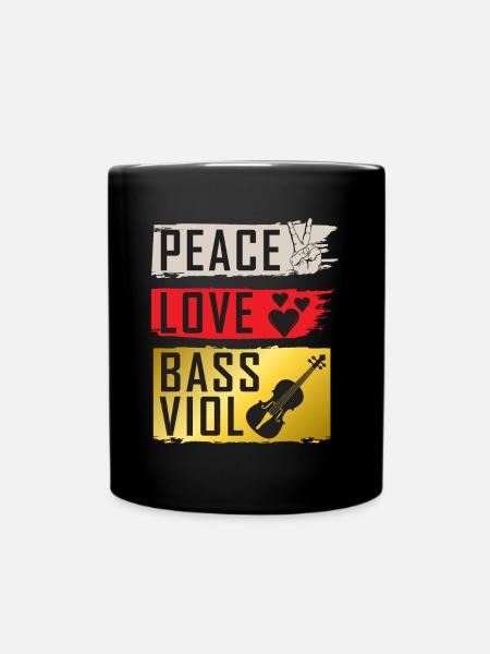 BassViol viola Da Gamba Instrument de musique - Mug uni - noir