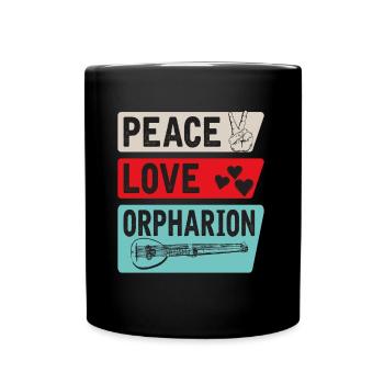 Orpharion Instrument de musique à cordes - Mug uni - noir - Devant