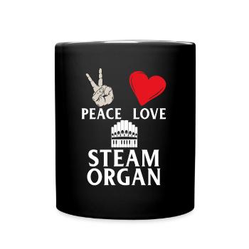 Steam Organ Instrument Calliope Music - Full Colour Mug - black - Front