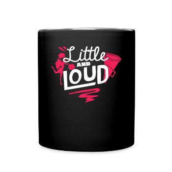 Cheerleader, Small And Loud, Cheerleading - Full Colour Mug - black - Front