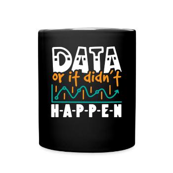 Collecte de données - Thérapeutes analystes comportementaux - Mug uni - noir - Devant