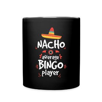 Mexikanisches Bingo, Mexiko-Bingo-Spieler - Tasse einfarbig - Schwarz - Vorne