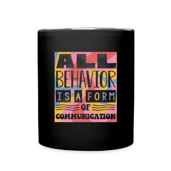 ABA -Therapeut, ABA -Therapie, Therapeut, SPEd - Tasse einfarbig - Schwarz - Vorne