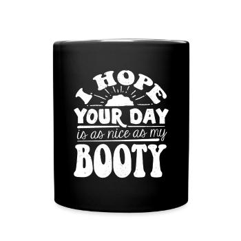 I hope your day is as beautiful as my prey - Full Colour Mug - black - Front