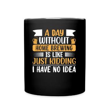 Homebrewing Beer Brewing Alcohol Drinker Alcoholic - Full Colour Mug - black - Front