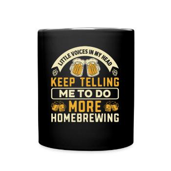 Homebrewing Beer Brewing Alcohol Drinker Alcoholic - Full Colour Mug - black - Front