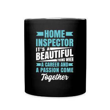Inspecteur en bâtiment Profession De travailleur Carrière - Mug uni - noir - Devant