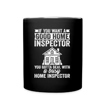 Home Inspector Job Occupation Profession Career - Tasse einfarbig - Schwarz - Vorne